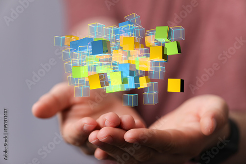 Abstract image of colorful ...