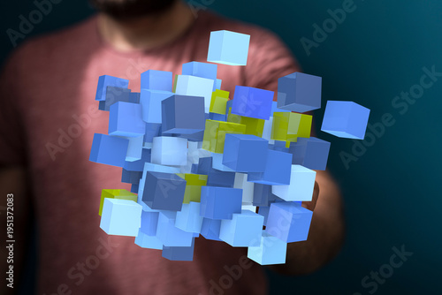 A vibrant digital art image...