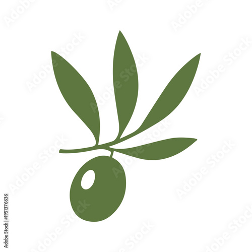 Creative Negative Space Olive Branch Logo Design