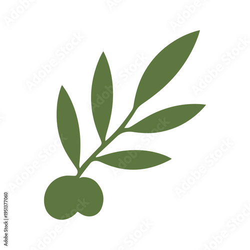 Traditional Italian olive farm logo