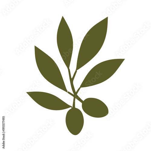Luxury crest olive brand logo