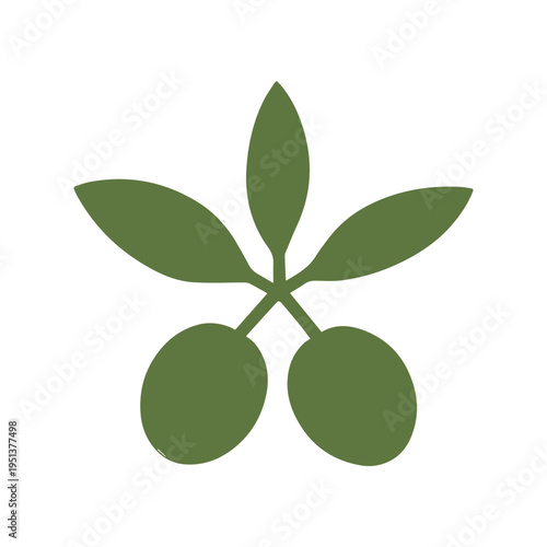 Natural health olive product logo