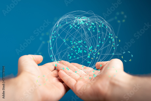 Concept image of hands crad...