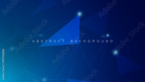 Vertical Symmetrical Plexus Technology Background with Glowing Data Nodes