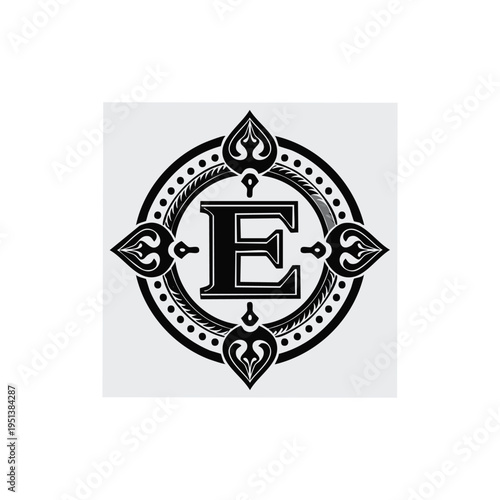 Vintage gold vector illustration of the French coat of arms featuring a royal crown, shield emblem, and insignia banner for an elegant heraldic design element