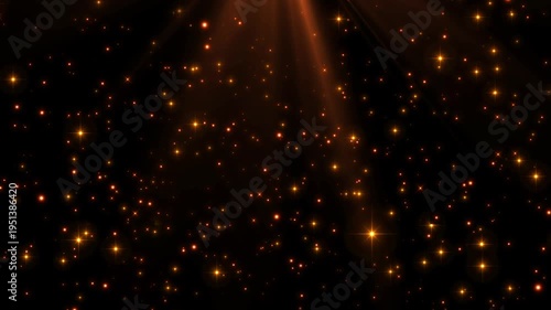 orange Sparkling Light Background