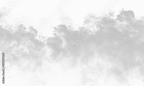 Thin wisps of white vapor rise slowly forming elegant abstract patterns on transparent background. The motion feels calm and natural. Great for creative projects. PNG