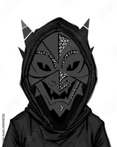 Gárgola encapuchada.