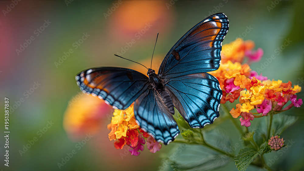 Obraz premium butterfly on flower