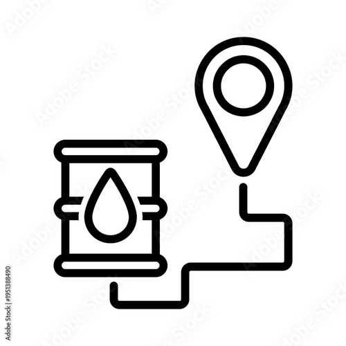 Oil icon vector. Fuel Illustration sign. Petroleum symbol. petrol logo. 