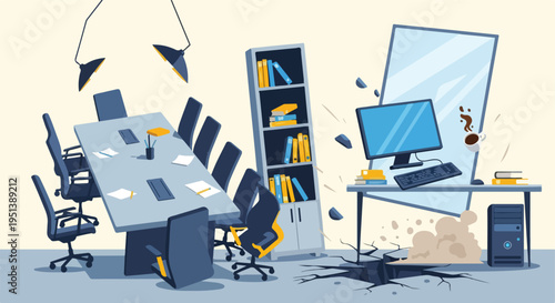 Flat vector illustration cartoon