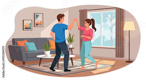 Flat vector illustration cartoon