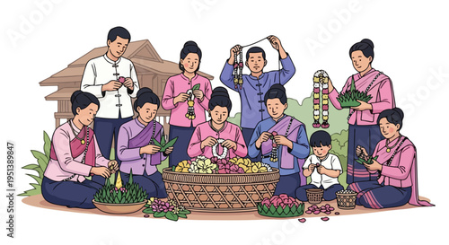 Flat vector illustration cartoon