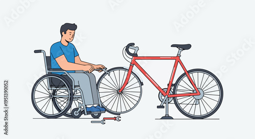 Flat vector illustration cartoon