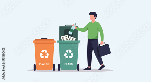 Flat vector illustration cartoon