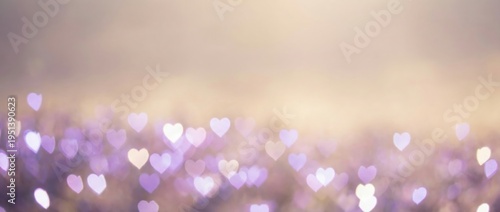 Celebratory heart-shaped bokeh lights romantic setting digital art soft focus background dreamy atmosphere love concept for special occasions and events