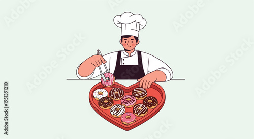 Flat vector illustration cartoon