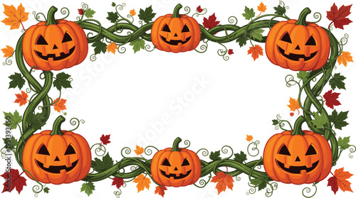 Halloween Pumpkin Frame