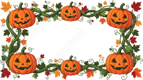Halloween Pumpkin Frame