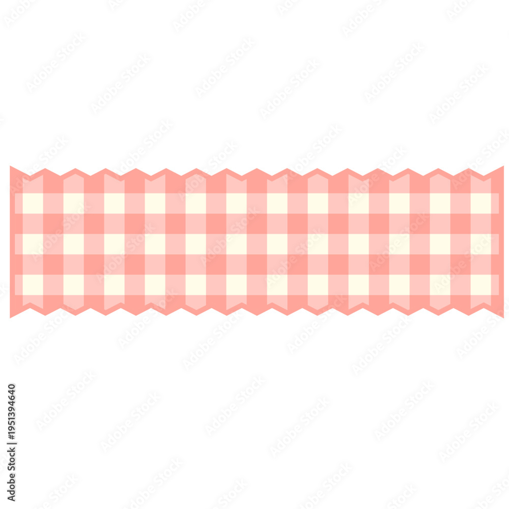 Naklejka premium Gingham label