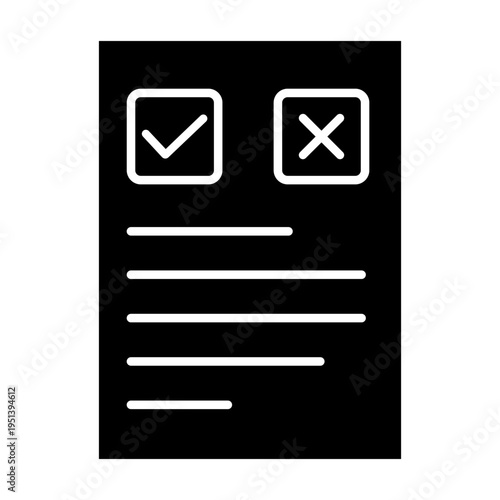 Survey icon vector. Poll Illustration sign. Questionnaire symbol. Feedback logo. 