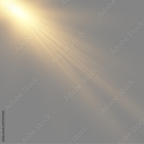 Ethereal golden dust particles floating in warm light beam over black