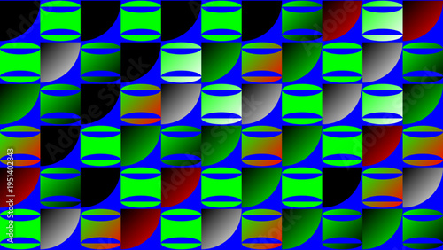 Abstract Pattern With Colorful Shapes