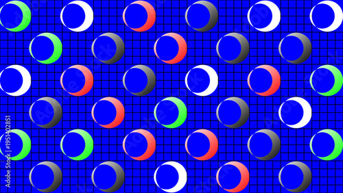 Optical Illusion of Moving Circles