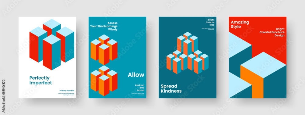 Obraz premium Isolated Banner Design. Modern Poster Template. Abstract Background Layout. Brochure. Flyer. Report. Book Cover. Business Presentation. Newsletter. Magazine. Notebook. Advertising. Handbill