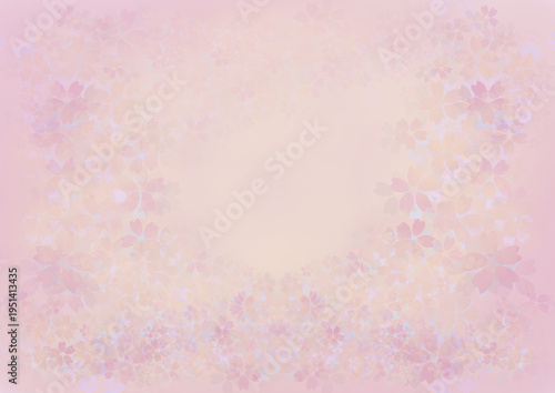 ふわふわで可愛い桜の背景