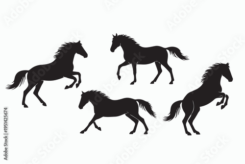 Horse_Silhouettes_Multiple_Poses_Action_Set