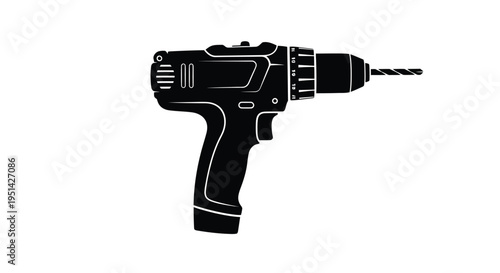 A black vr headset isolated on a white background silhouette