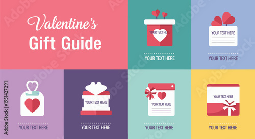 Valentines Day Gift Ideas Template Design.