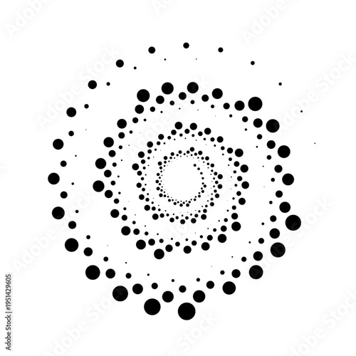 Minimalist PNG dotted frame in vector style. Concentric circles fade in gradient colors. Ideal for modern logos and web elements.