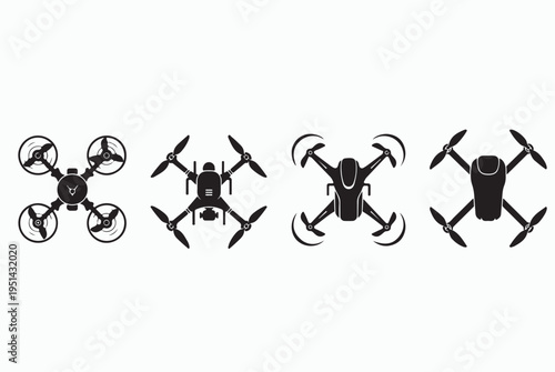 Drone_Quadcopter_Icons_Outline_Style_Set.