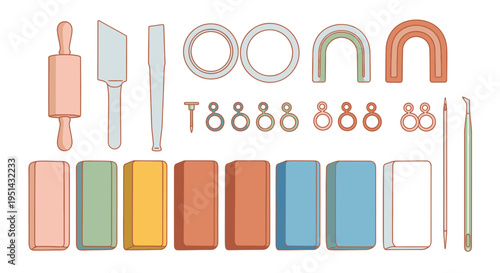 Baking Tools and Ingredients for Cooking.