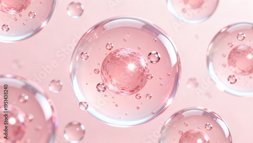 PDRN Exosome Micro Molecules for Skin Regeneration Biotechnology Medical Illustration