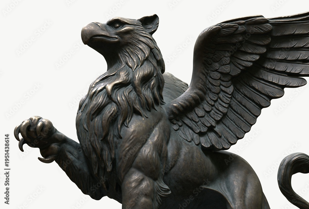 Fototapeta premium Griffin Mythical Creature Statue