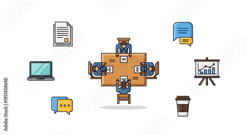 Business Meeting Office Team Collaboration.