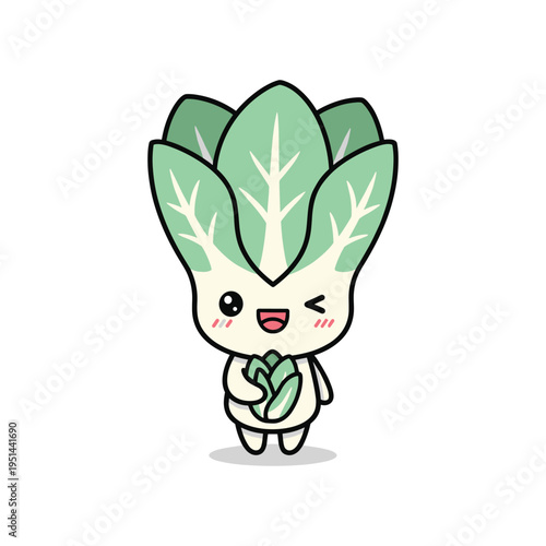 Bok Choy Character Vegetable Mascot Commercial