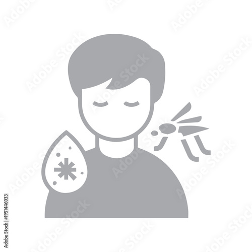 Mosquito bite on person