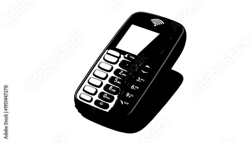 mobile phone isolated on white