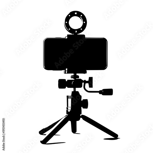 video camera on tripod