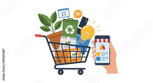 Sustainable Online Shopping & Eco-Friendly E-commerce: Digital Retail with Green Products and Innovative Solutions