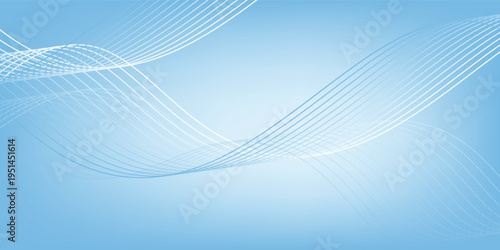 Deep sky blue gradient abstract background with stripes curve line. VECTOR PATTERN WAVE EPS10