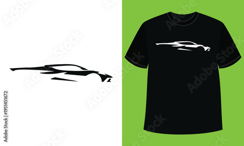 Minimal Running Silhouette Sport T Shirt Design Style