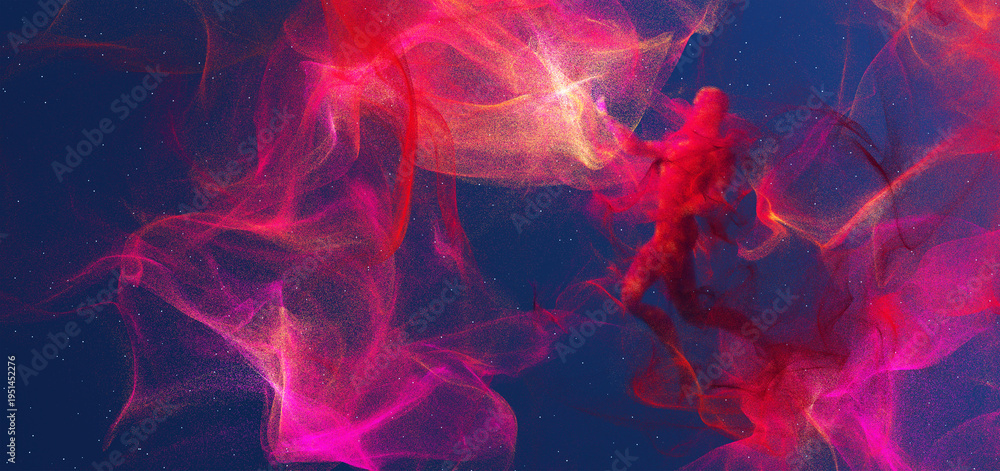 Obraz premium Humanoid nebulae, the universe, and the colorful sky