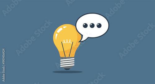 Innovative light bulb icons representing ideas and concepts in simple line art
