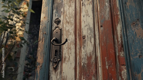 Weathered Wooden Doorway