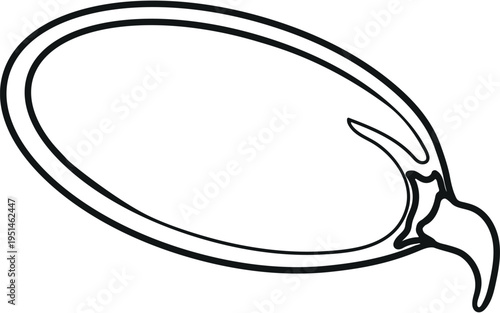 Sprouting seed illustration showing first root growth, coloring page